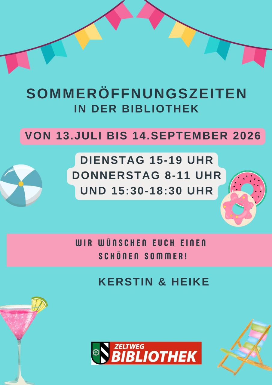Sommeröffnungszeiten